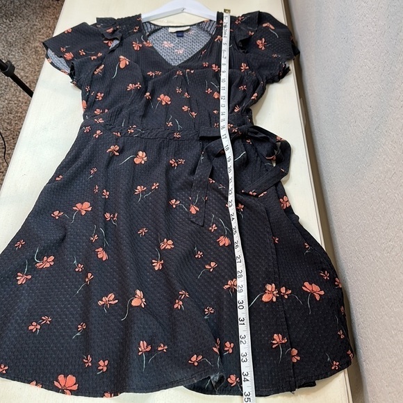 Universal Thread Floral Wrap Mini Dress Size Small - Picture 15 of 16